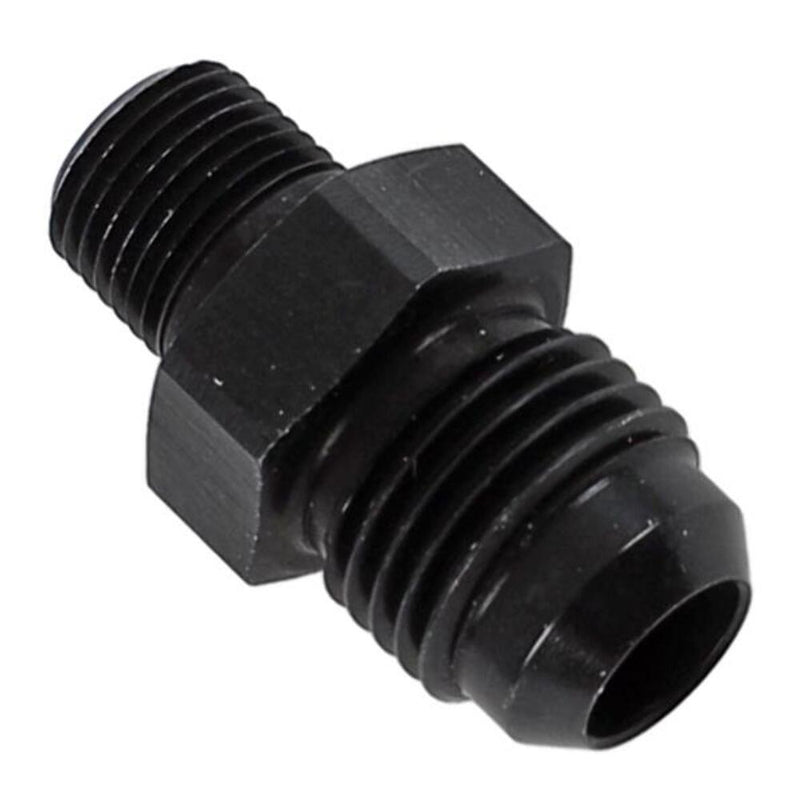 Engine Works 520061 Fitting Adapter AN to NPT Straight Aluminum Black Anodized -