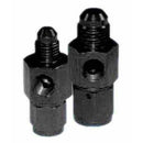 Engine Works 53004 Fitting Pressure Gauge Adapter Straight Aluminum Black -4 AN
