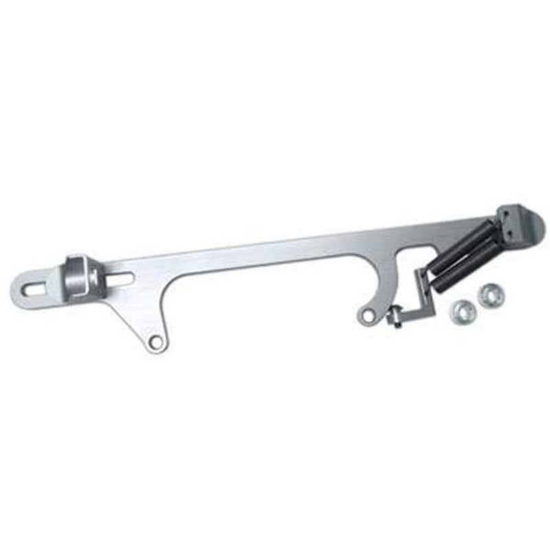 Engine Works 550001 Throttle Cable Bracket Billet Aluminum Clear Anodized Holley