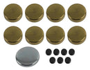 Engine Works 60454 Engine Expansion Plugs Brass with Jacket Plugs Cam Plug Oil