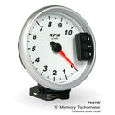 Engine Works 7901W White 5" Memory Recall Tachometer
