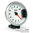 Engine Works 7901W White 5" Memory Recall Tachometer