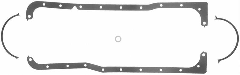 Fel-Pro 1810 Oil Pan Gasket, Multi-Piece, Rubber-Coated Fiber, Fits Ford, 351W,