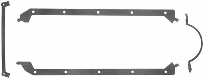 Fel-Pro 1891 Oil Pan Gasket Multi-Piece Rubber/Steel Core Pro Stock DRCE/Dart