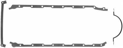 Fel-Pro 1893 Oil Pan Gasket Multi-Piece Rubber/Steel Core Fits Chevy Big Block