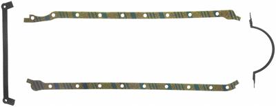 Fel-Pro OS30061C1 Oil Pan Gasket, Multi-Piece, Cork, Fits Chevy, Big Block,