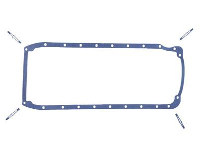 Fel-Pro OS30061T Oil Pan Gasket, Rubber/Steel, Blue, Fits Chevy BB,