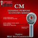 FK Rod Ends CML4 CM Series Rod Ends, 1/4-28 LH - Male Thread