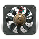 Flex-a-lite 133 Lo-Profile S-Blade Electric Pusher Fan , Black