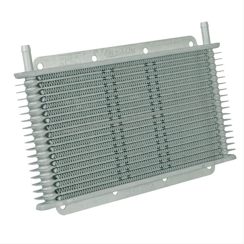 Flex-A-Lite 113802 Transmission Oil Cooler, 11" X 6" X 3/4", 17-row, 3/8" barb -Retail Packaging