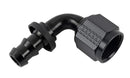 Fragola 209110-BL 8000 Series Push-Lite Race Hose End, 90 Deg. Black