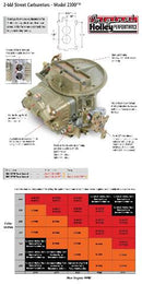 Holley Model 2300 Carburetors 0-4412C