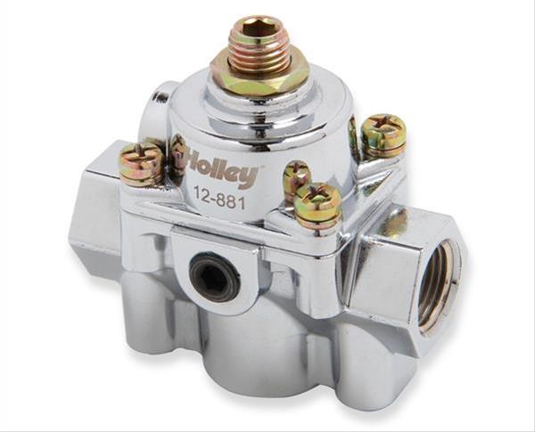 Holley 12-881 Fuel Pressure Regulators Die-Cast By-Pass Adjustable 4.5-9 psi