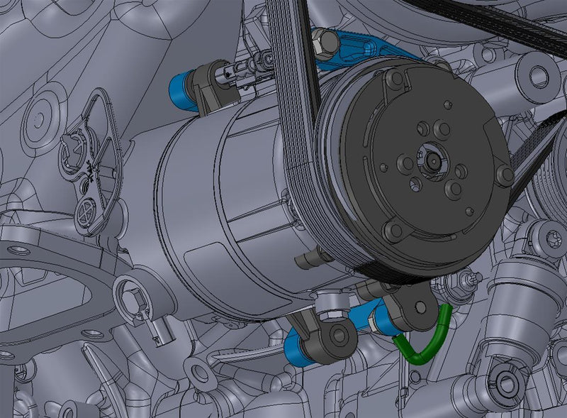 Holley LS Engine Air Conditioner Brackets 20-210