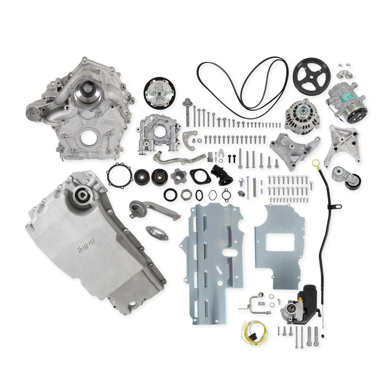 Holley Ford 7.3L Godzilla High-Mount Accessory Drive Complete Kits 20-345