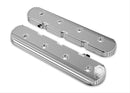 Valve Covers, Vintage Series, Centerbolt, Stock Height, Finned, Cast Aluminum, Polished Finish, Chevy, LS, 4.8-7.0L, Pair
