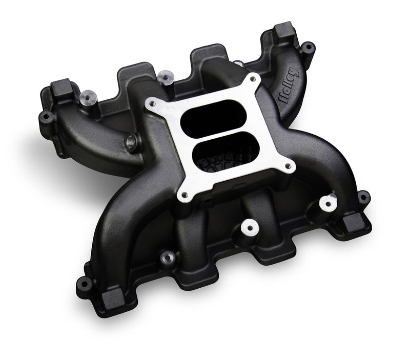 Holley LS Mid-Rise Carbureted Intake Manifolds 300-130BK