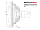 Holley RetroBright LED Headlights LFRB135