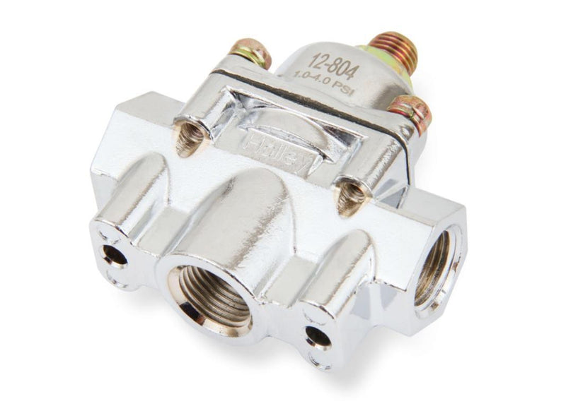 Holley 12-804 Fuel Pressure Regulators Low Pressure 1-4.psi No Return Inline
