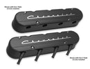 Holley 241-177 Aluminum LS Valve Covers - Tall - Black Satin