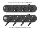 Holley 241-177 Aluminum LS Valve Covers - Tall - Black Satin
