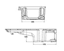 Holley 302-2 GM LS Swap Oil Pan - Additional Front Clearance