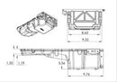 Holley 302-20 GM Gen V LT Swap Oil Pan - As Cast w/ Turbo Oil Return