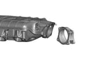 Holley 717-15 Throttle Body Angle Adapter, 95mm Bore - Chevy LS Gen V LT1