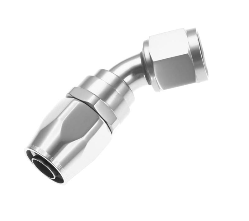 Redhorse Performance 1045-12-5 -12 45 degree female aluminum hose end - clear