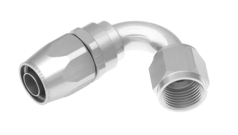 Redhorse Performance 1120-08-5 -08 120 degree female aluminum hose end - clear