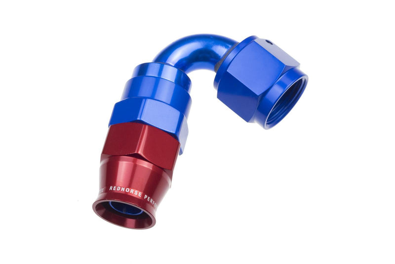 Redhorse Performance 1220-04-1 -04 AN 120 Degree PTFE reusable Hose End - Blue