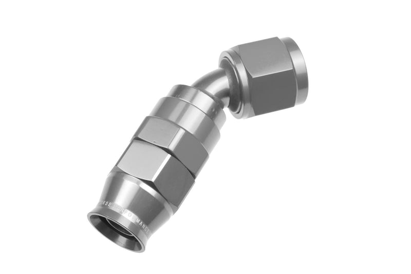 Redhorse Performance 1245-08-5 -08 AN 45 Degree PTFE reusable Hose End - Clear