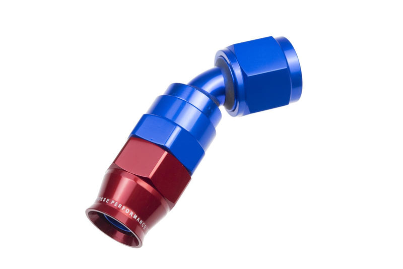 Redhorse Performance 1245-10-1 -10 AN 45 Degree PTFE reusable Hose End - Blue