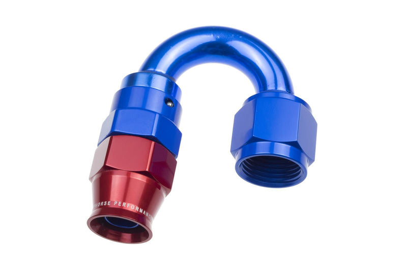 Redhorse Performance 1280-04-1 -04 AN 180 Degree PTFE reusable Hose End - Blue