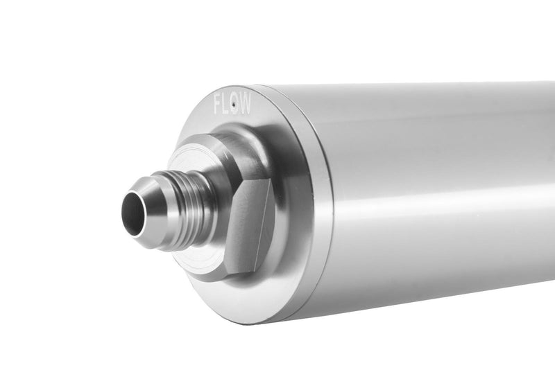 Redhorse Performance 4651-06-5 6" Cylindrical In-Line Race Fuel Filter - 06 AN - Clear