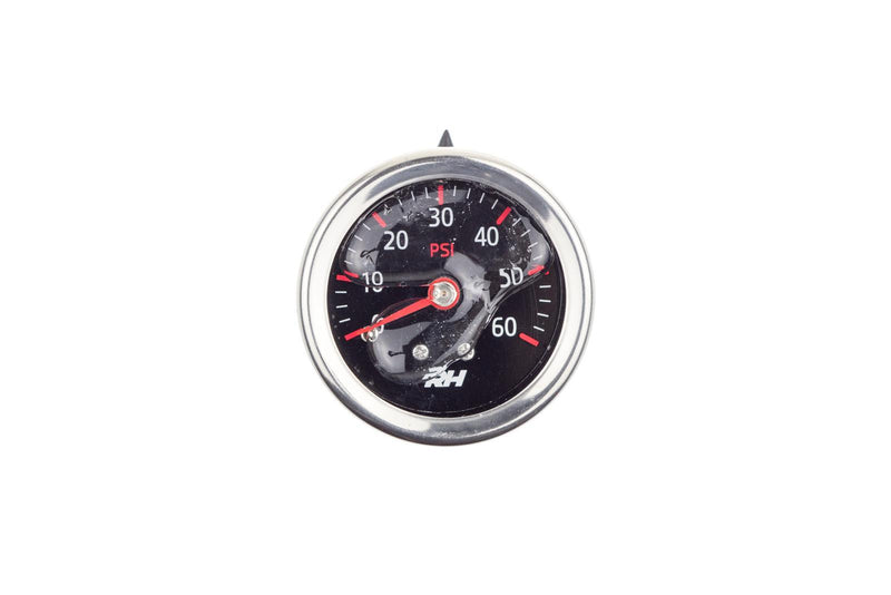 Redhorse Performance 5001-60-3 Liquid Filled Fuel Pressure Gauge - 1/8" NPT Inlet - 60psi - Plain Black