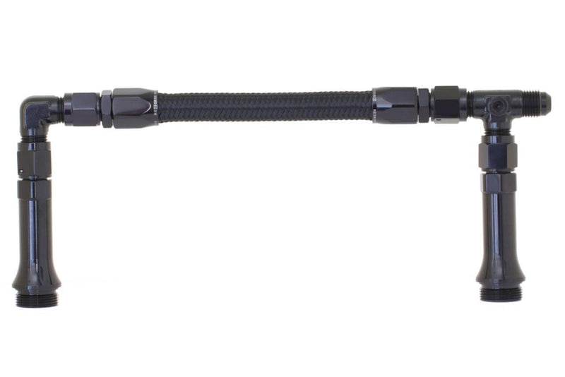 Redhorse Performance 5155-06-2 Carburetor Dual Feed Line, -06AN - Black