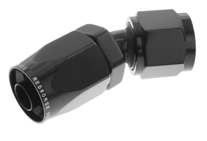 Redhorse Performance 6030-06-2 -06 30 degree female aluminum hose end - black