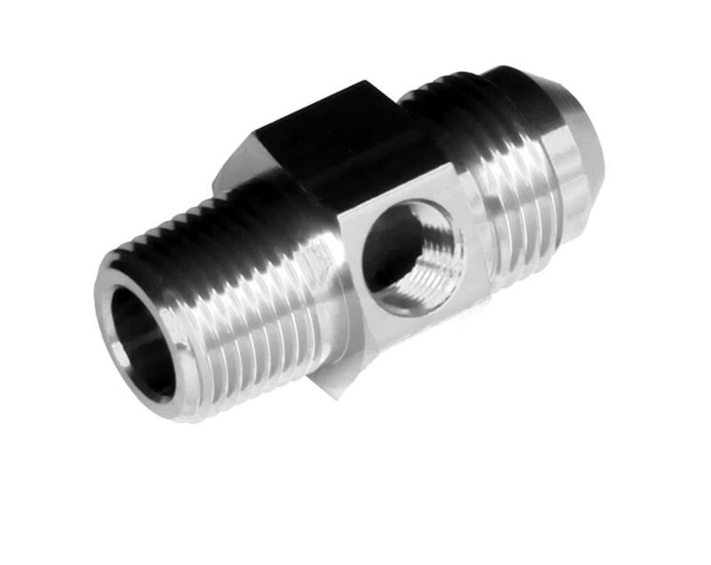 Redhorse Performance 9194-06-04-5 -06 male AN/JIC to -04 (1/4") NPT male with 1/8" NPT hex - clear