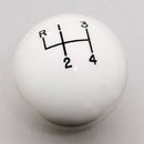 Hurst 1630003 Shift Knob - White 4 Speed 3/8-16 Threads