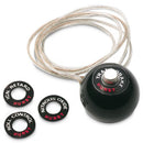 Hurst 1630050 Shift Knob - Black 7/16 - 20 Threads - 12 Volt Switch