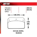 Hawk Performance DTC 70 Brake Pads HB100U.480