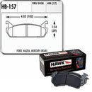 Hawk Performance Blue 9012 Racing Brake Pads HB157E.484