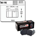 Hawk Performance Blue 9012 Racing Brake Pads HB198E.685