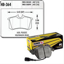 Hawk Performance Ceramic Brake Pads HB364Z.587