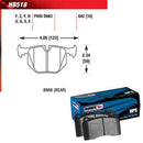 Hawk Performance HPS Brake Pads HB518F.642