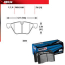 Hawk Performance HPS Brake Pads HB534F.750