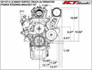 ICT Billet Air Conditioning Compressor and Power Steering Bracket Kits 551127-3