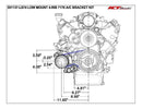 ICT Billet Air Conditioning Compressor Brackets 551137-LS74-3