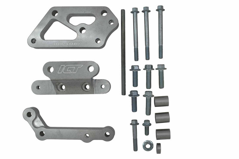 ICT Billet Air Conditioning Compressor Brackets 551197-LSA01